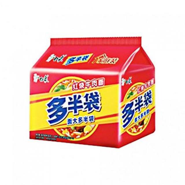 白象多半袋 红烧牛肉味面 5x143g