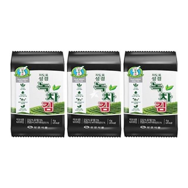 韩国 抹茶味海苔 4gX3