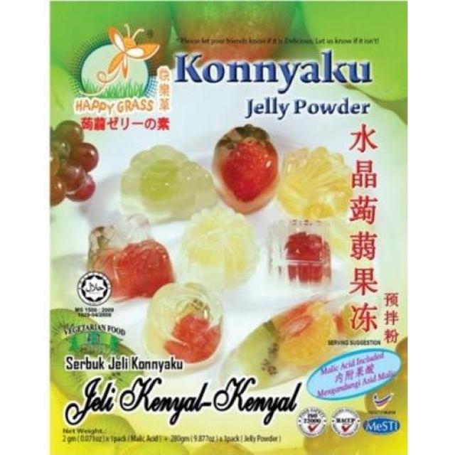 快乐草 水晶蒟蒻果冻粉 120g