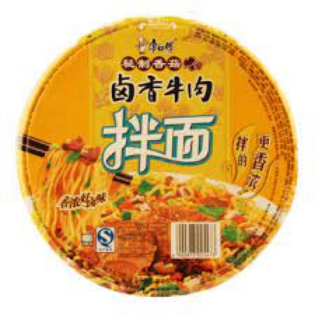 康师傅卤香牛肉干拌面135g
