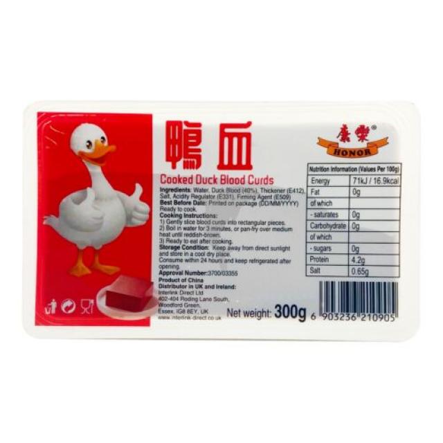 康乐鸭血300g