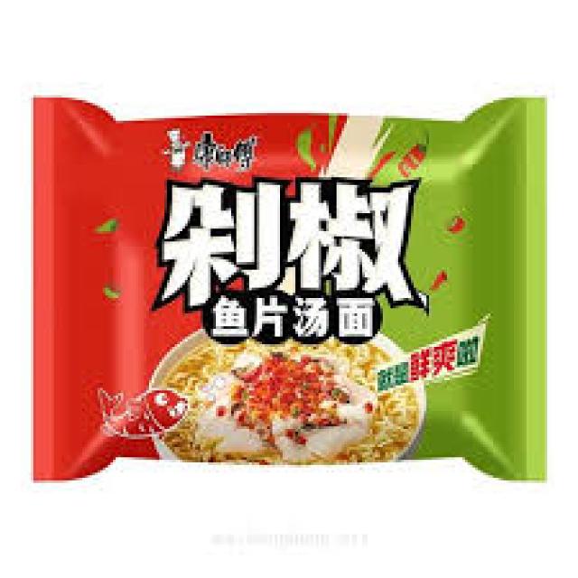 康师傅剁椒鱼片汤面105g