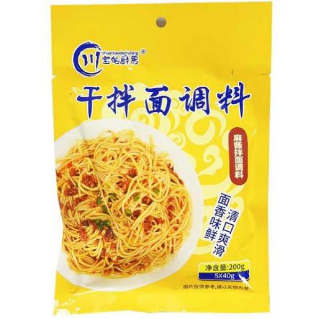 川宝干拌面麻酱调料5x40g