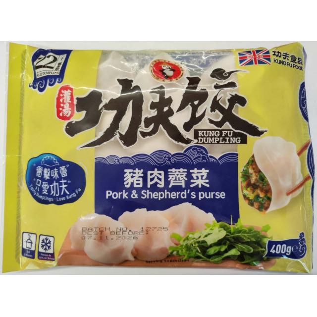 功夫水饺猪肉荠菜400g