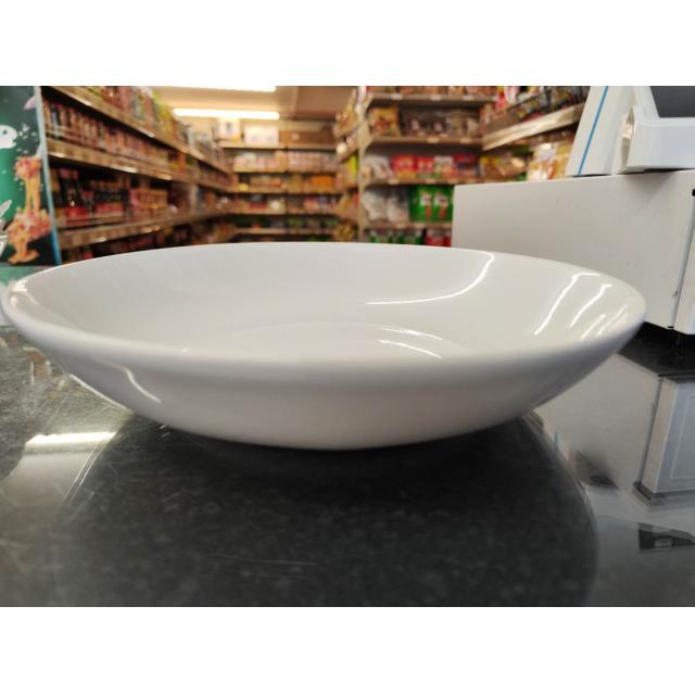 深瓷盘 白 22.6x4.8cm